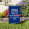 Jim Risch For Idaho Senate 2026 Garden Flag, Double Sided, 2026 Senate Flag, Elections Flag, Republican Sign, Race Red White & Blue Flag