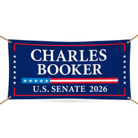 Charles Booker For Kentucky U.S. Senate Banner Sign, 13 oz Waterproof US Senate Election 2026, Senate Vinyl Banner With Metal Grommets