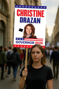 Christine Drazan For Oregon Governor 2026 Election Sign, Political Campaign Sign, Republican party, Governor Election 2026 Race Poster Sign