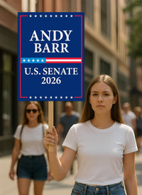 Andy Barr For Kentucky Senate 2026 Election Sign, Political Campaign Sign, Senate Election 2026 Race Poster Sign