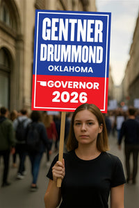 Gentner Drummond For Oklahoma Governor 2026 Election Sign, Political Campaign Sign, Republican, Governor Election 2026 Race Poster Sign