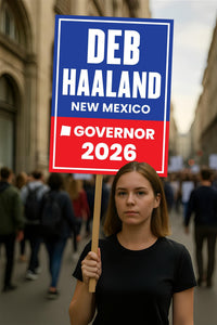 Deb Haaland For New Mexico Governor 2026 Election Sign, Political Campaign Sign, Democratic party, Governor Election 2026 Race Poster Sign
