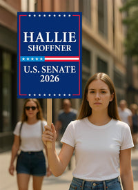 Hallie Shoffner For Arkansas Senate 2026 Election Sign, Political Campaign Sign, Senate Election 2026 Race Poster Sign