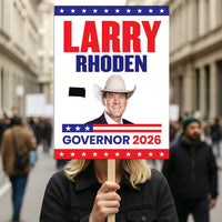 Larry Rhoden For South Dakota Governor 2026 Election Sign, Political Campaign Sign, Republic party, Governor Election 2026 Race Poster Sign