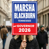 Marsha Blackburn For Tennessee Governor 2026 Election Sign, Political Campaign Sign, Republic party, Governor Election 2026 Race Poster Sign