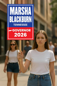 Marsha Blackburn For Tennessee Governor 2026 Election Sign, Political Campaign Sign, Republic party, Governor Election 2026 Race Poster Sign