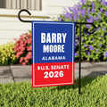 Barry Moore For Alabama Senate 2026 Garden Flag, Double Sided, 2026 Senate Flag, Elections Flag, Race Red White & Blue Flag