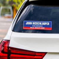 John Hickenlooper For Colorado Senate 2026 Vinyl Sticker, Vote Hickenlooper Decal, Colorado Senate Elections 2026 Bumper Sticker, 10" x 3"