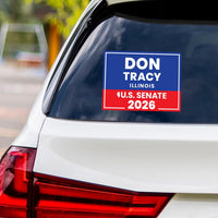 Don Tracy For Illinois Senate 2026 Vinyl Sticker, Vote Don Tracy Decal, Illinois Senate Elections 2026 Bumper Sticker, 6" x 4.5"