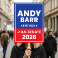 Andy Barr For Kentucky Senate 2026 Election Sign, Political Campaign Sign, Senate Election 2026 Race Poster Sign