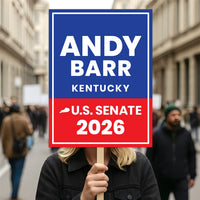 Andy Barr For Kentucky Senate 2026 Election Sign, Political Campaign Sign, Senate Election 2026 Race Poster Sign