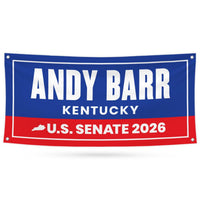 Andy Barr For Kentucky U.S. Senate Banner Sign, 13 oz Waterproof US Senate Election 2026, Senate Vinyl Banner With Metal Grommets