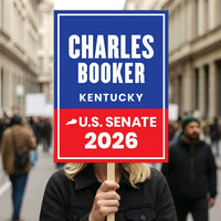 Charles Booker For Kentucky Senate 2026 Election Sign, Political Campaign Sign, Senate Election 2026 Race Poster Sign