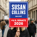 Susan Collins For Maine Senate 2026 Election Sign, Political Campaign Sign, Senate Election 2026 Race Poster Sign