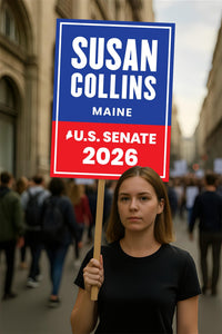 Susan Collins For Maine Senate 2026 Election Sign, Political Campaign Sign, Senate Election 2026 Race Poster Sign