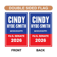 Cindy Hyde-Smith For Mississippi Senate 2026 Garden Flag, Double Sided, 2026 Senate Flag, Elections Flag, Race Red White & Blue Flag