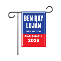 Ben Ray Luján For New Mexico Senate 2026 Garden Flag, Double Sided, 2026 Senate Flag, Elections Flag, Anti-Trump, Race Red White & Blue Flag