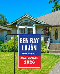 Ben Ray Luján For New Mexico Senate 2026 Garden Flag, Double Sided, 2026 Senate Flag, Elections Flag, Anti-Trump, Race Red White & Blue Flag