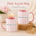 Personalized Mama Mug, Custom Name Coffee Mug, Striped Ceramic Mug, 11oz 15oz Accent Mug, Mom Grandma Gift, Custom Mama Cup for Her Gift Mug