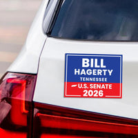 Bill Hagerty For Tennessee Senate 2026 Car Magnet - Vote Bill Hagerty Vehicle Magnet, Tennessee Senate Elections 2026 Magnet - 6" x 4.5"