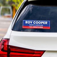 Roy Cooper For North Carolina Senate 2026 Vinyl Sticker, Vote Roy Cooper Decal, Senate Elections 2026 Bumper Sticker, 10" x 3"