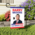 Barry Moore For Alabama Senate 2026 Garden Flag, Double Sided, 2026 Senate Flag, Elections Flag, Race Red White & Blue Flag