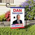 Dan Sullivan For Alaska Senate 2026 Garden Flag, Double Sided, 2026 Senate Flag, Elections Flag, Race Red White & Blue Flag