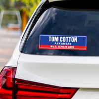 Tom Cotton For Arkansas Senate 2026 Vinyl Sticker, Vote Tom Cotton Decal, Arkansas Senate Elections 2026 Bumper Sticker, 10" x 3"
