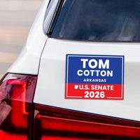 Tom Cotton For Arkansas Senate 2026 Car Magnet - Vote Tom Cotton Vehicle Magnet, Arkansas Senate Elections 2026 Magnet - 6" x 4.5"