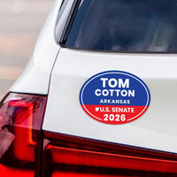 Tom Cotton For Arkansas Senate 2026 Car Magnet - Vote Tom Cotton Vehicle Magnet, Arkansas Senate Elections 2026 Magnet - 6" x 4.5"