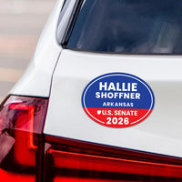 Hallie Shoffner For Arkansas Senate 2026 Car Magnet - Vote Hallie Shoffner Vehicle Magnet, Arkansas Senate Elections 2026 Magnet - 6" x 4.5"