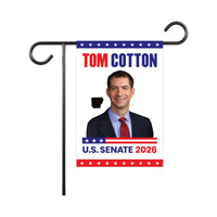 Tom Cotton For Arkansas Senate 2026 Garden Flag, Double Sided, 2026 Senate Flag, Elections Flag, Race Red White & Blue Flag