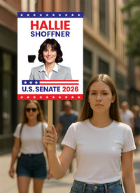 Hallie Shoffner For Arkansas Senate 2026 Election Sign, Political Campaign Sign, Senate Election 2026 Race Poster Sign