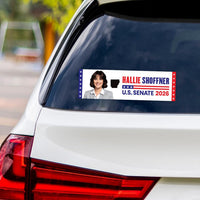Hallie Shoffner For Arkansas Senate 2026 Vinyl Sticker, Vote Hallie Shoffner Decal, Arkansas Senate Elections 2026 Bumper Sticker, 10" x 3"