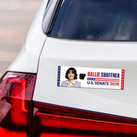Hallie Shoffner For Arkansas Senate 2026 Car Magnet - Vote Hallie Shoffner Vehicle Magnet, Arkansas Senate Elections 2026 Magnet - 10" x 3"