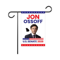 Jon Ossoff For Georgia Senate 2026 Garden Flag, Double Sided, 2026 Senate Flag, Elections Flag, Anti-Trump Sign, Race Red White & Blue Flag