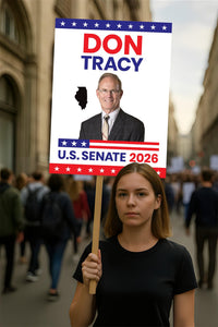 Don Tracy For Illinois Senate 2026 Election Sign, Political Campaign Sign, Senate Election 2026 Race Poster Sign