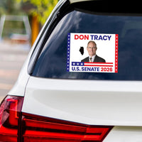 Don Tracy For Illinois Senate 2026 Vinyl Sticker, Vote Don Tracy Decal, Illinois Senate Elections 2026 Bumper Sticker, 6" x 4.5"