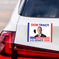 Don Tracy For Illinois Senate 2026 Car Magnet - Vote Don Tracy Vehicle Magnet, Illinois Senate Elections 2026 Magnet - 6" x 4.5"