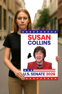 Susan Collins For Maine Senate 2026 Election Sign, Political Campaign Sign, Senate Election 2026 Race Poster Sign