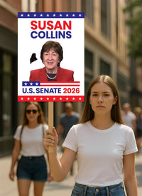 Susan Collins For Maine Senate 2026 Election Sign, Political Campaign Sign, Senate Election 2026 Race Poster Sign