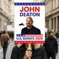 John Deaton For Massachusetts Senate 2026 Election Sign, Republican Party, Political Campaign Sign, Senate Election 2026 Race Poster Sign