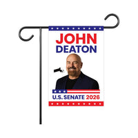 John Deaton For Massachusetts Senate 2026 Garden Flag, Double Sided, 2026 Senate Flag, Elections Flag, Republic, Race Red White & Blue Flag