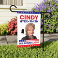 Cindy Hyde-Smith For Mississippi Senate 2026 Garden Flag, Double Sided, 2026 Senate Flag, Elections Flag, Race Red White & Blue Flag