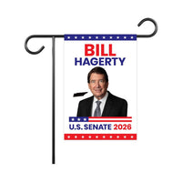 Bill Hagerty For Tennessee Senate 2026 Garden Flag, Double Sided, 2026 Senate Flag, Elections Flag, Race Red White & Blue Flag