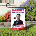 Harriet Hageman For Wyoming Senate 2026 Garden Flag, Double Sided, 2026 Senate Flag, Elections Flag, Race Red White & Blue Flag