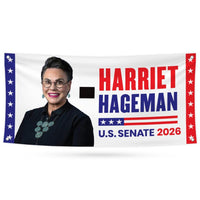 Harriet Hageman For Wyoming U.S. Senate Banner Sign, 13 oz Waterproof US Senate Election 2026, Senate Vinyl Banner With Metal Grommets