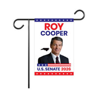 Roy Cooper For North Carolina Senate 2026 Garden Flag, Double Sided, 2026 Senate Flag, Elections Flag, Race Red White & Blue Flag