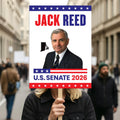 Jack Reed For Rhode Island Senate 2026 Election Sign, Anti-Trump Sign, Political Campaign Sign, Senate Election 2026 Race Poster Sign
