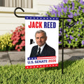 Jack Reed For Rhode Island Senate 2026 Garden Flag, Double Sided, 2026 Senate Flag, Elections Flag, Anti-Trump, Race Red White & Blue Flag